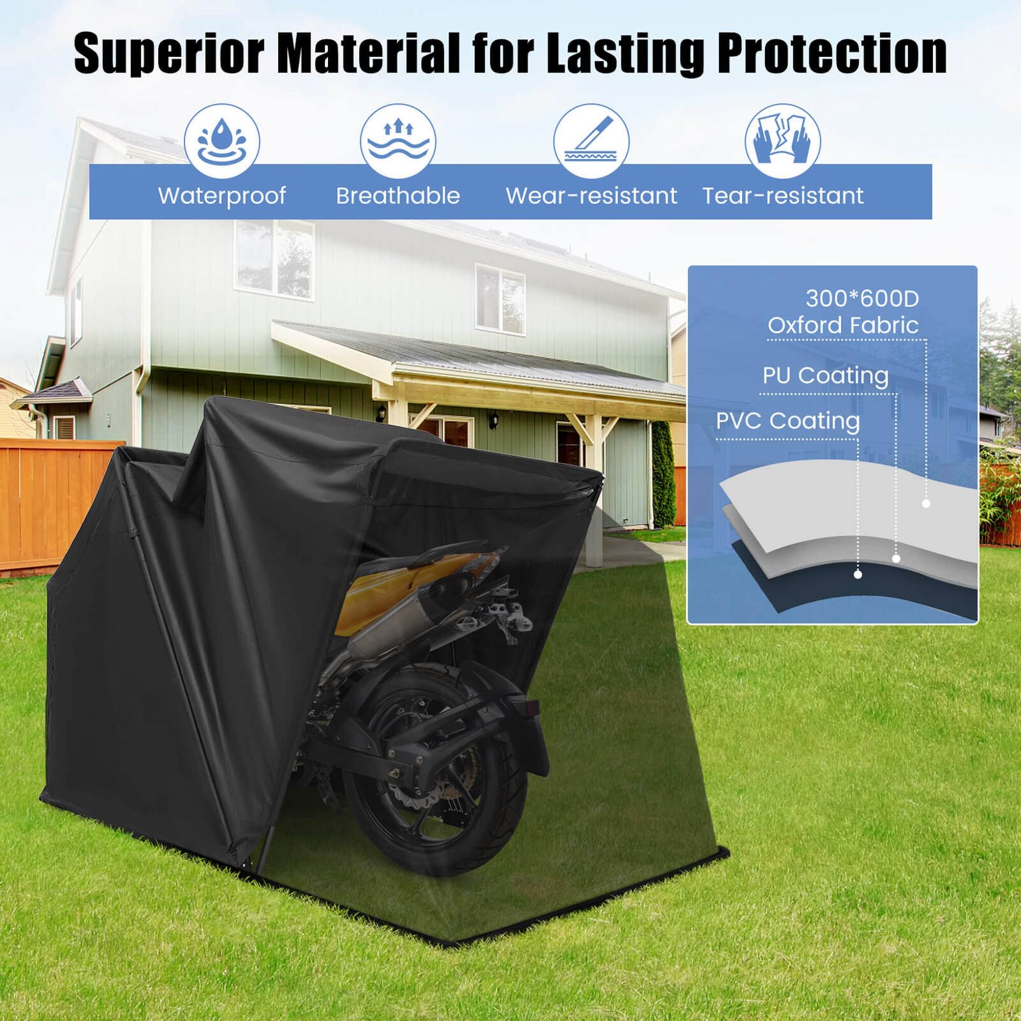 Superior Material for Lasting Protection

- Waterproof
- Breathable
- Wear-resistant
- Tear-resistant

300*600D Oxford Fabric
PU Coating
PVC Coating