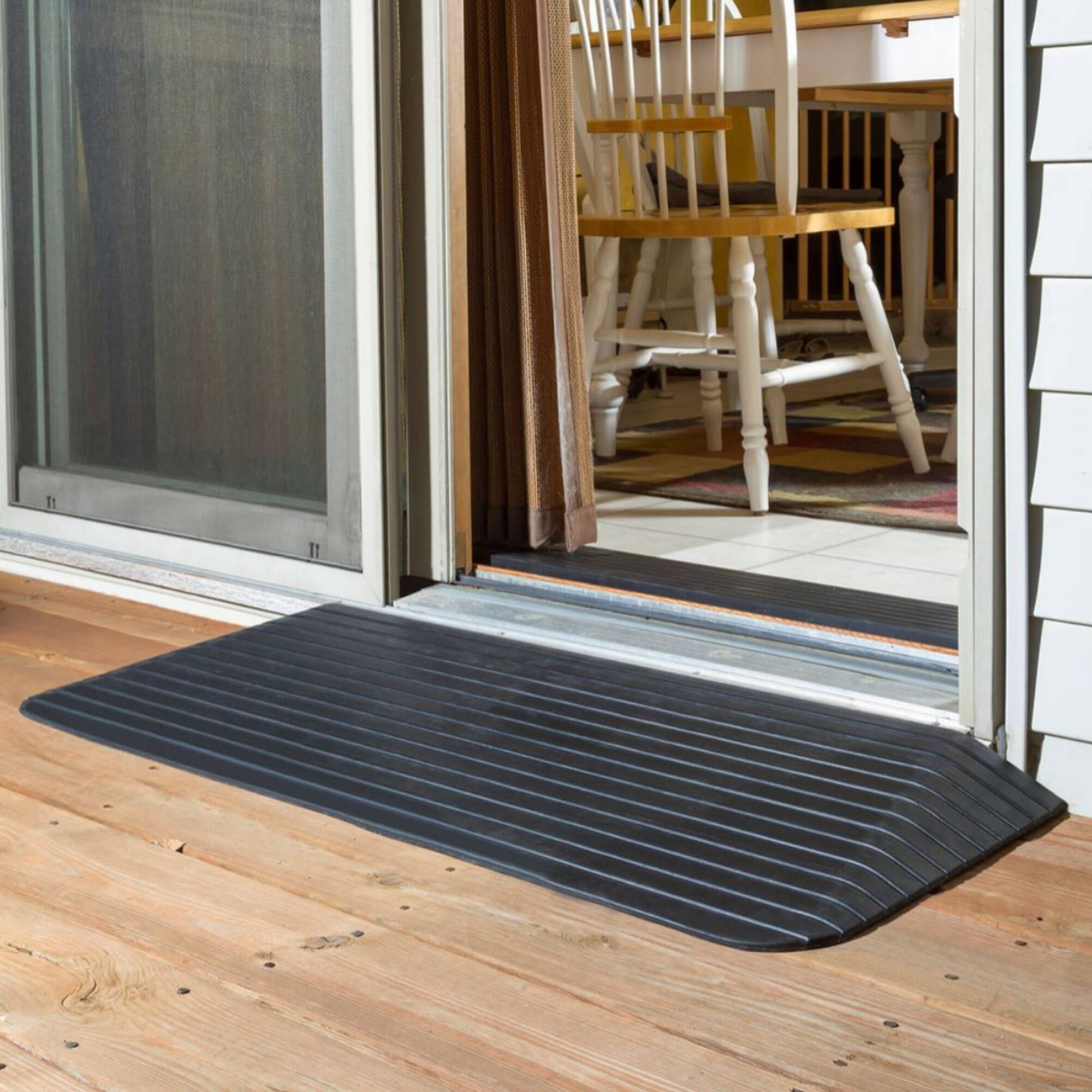 Alt View 8. Silver Spring - Silver Spring Rubber Threshold Ramp for Wheelchairs, Scooters & More, 2.5" Rise - Black.