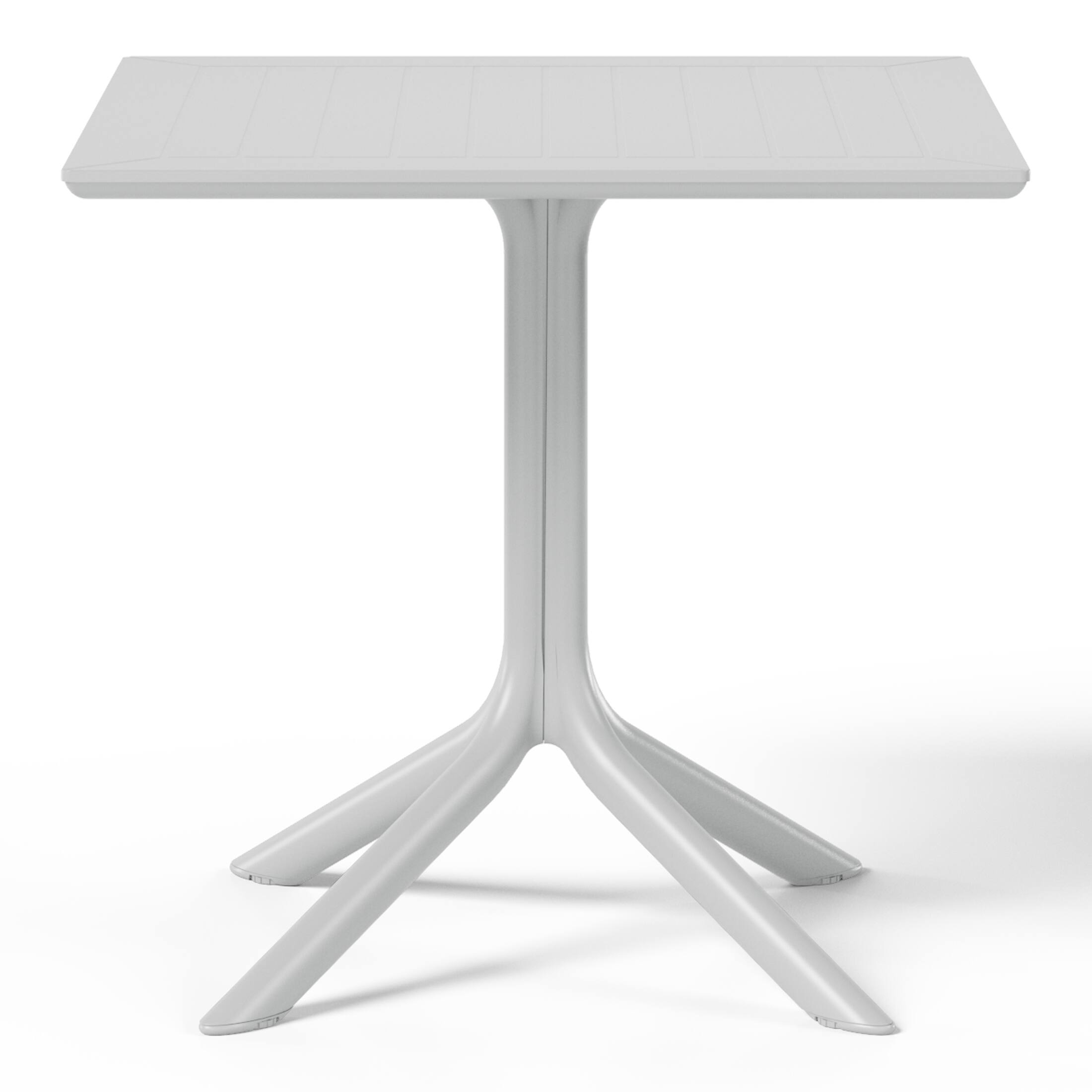 Back. WestinTrends - WestinTrends Playa 31.5" Square Outdoor Plastic Resin Patio Dining Table for 4 - Gray.