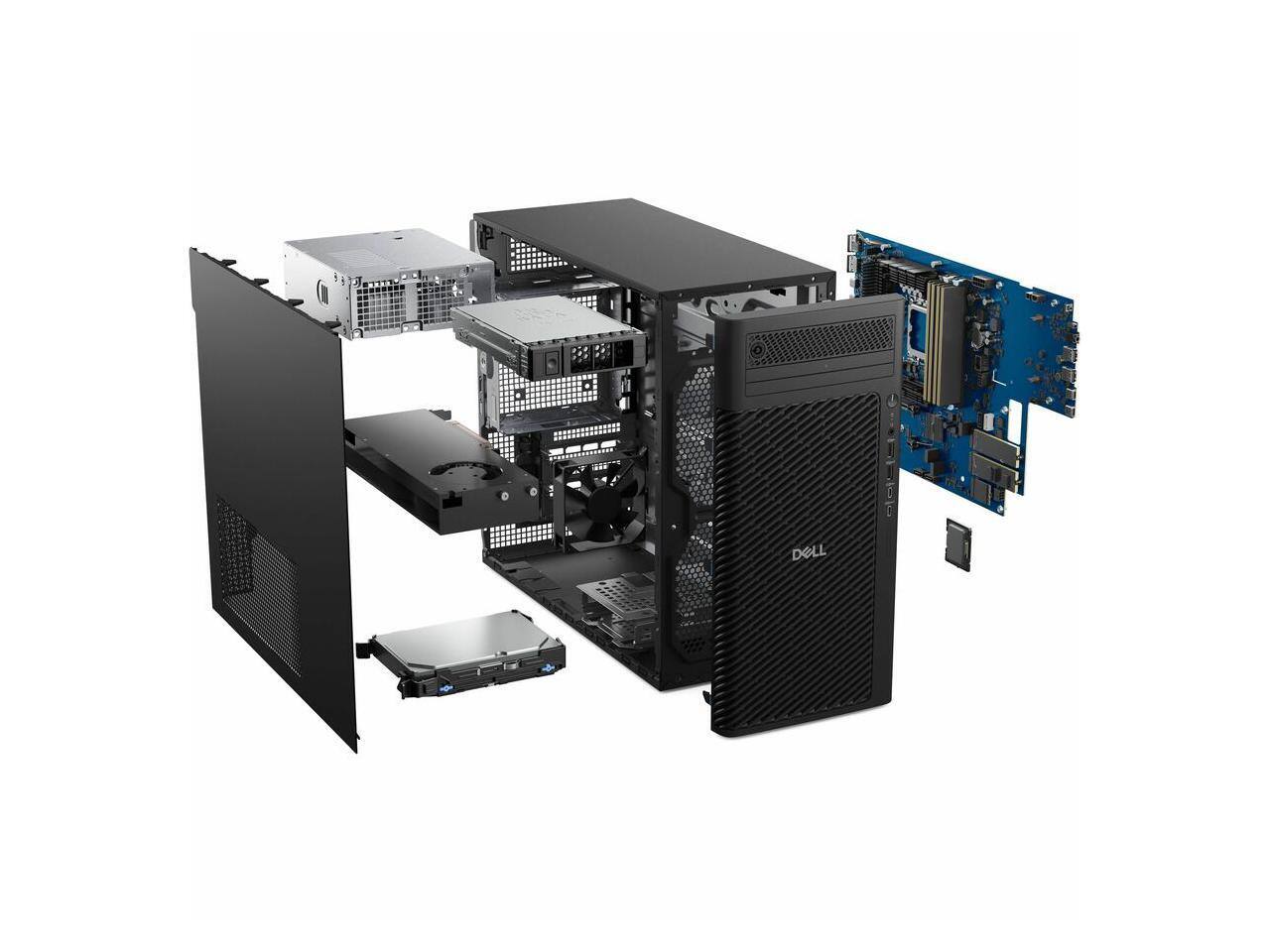 Alt View 4. Dell - Dell Pro Max FCT2250 Desktop Computer - Intel Core Ultra 5 235 - 16 GB - 512 GB SSD - Tower - Intel Chip - Windows 11 - Black.