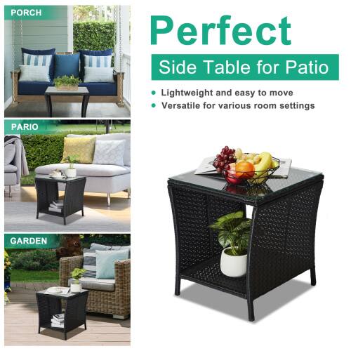 PORCH  
Perfect Side Table for Patio  
Lightweight and easy to move  
Versatile for various room settings  

PARIO  

GARDEN