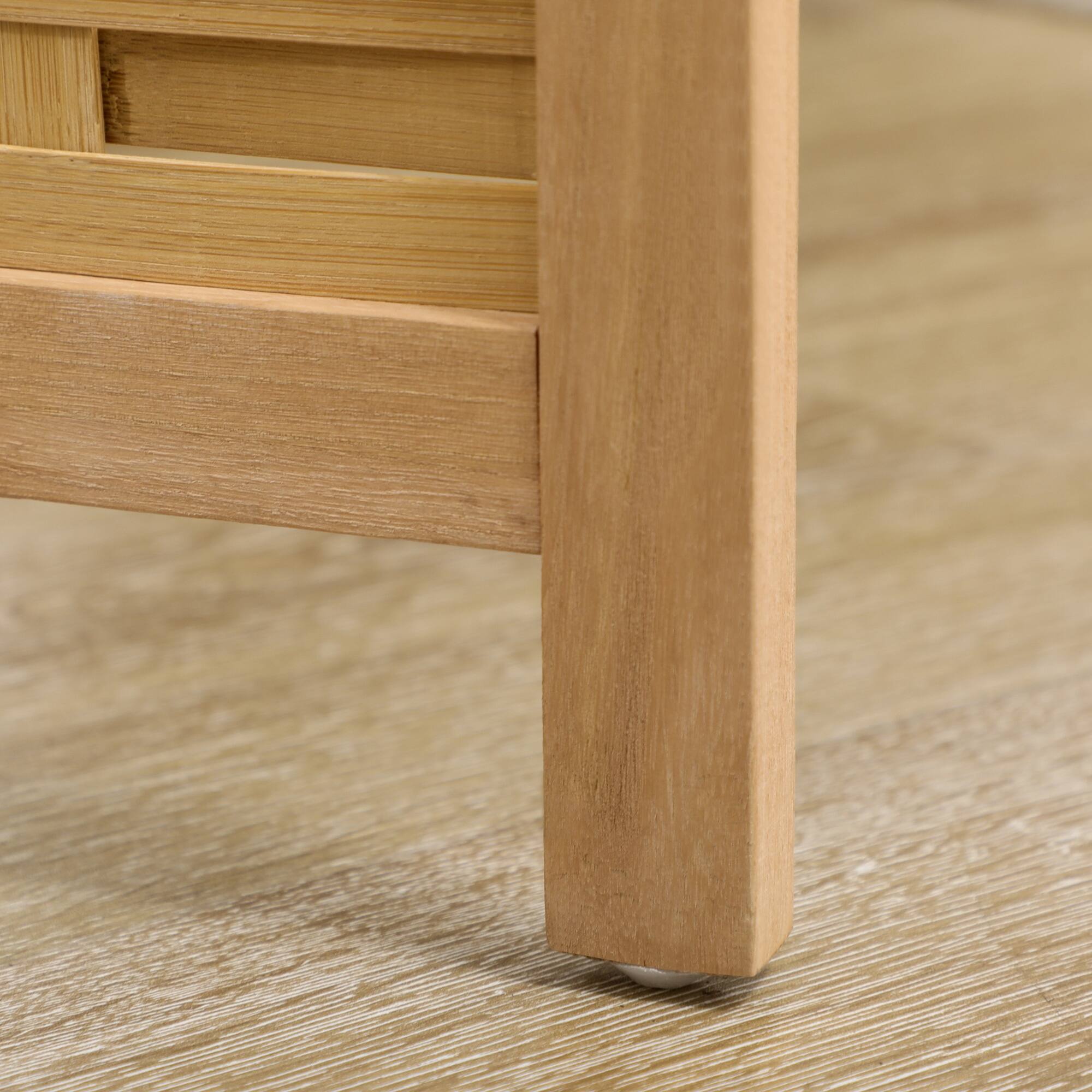 Alt View 8. Homcom - Room Divider, Bamboo Portable Folding Privacy Screens, Hand-Woven Double Side Partition Wall Dividers for Home Office - Natural Wood.