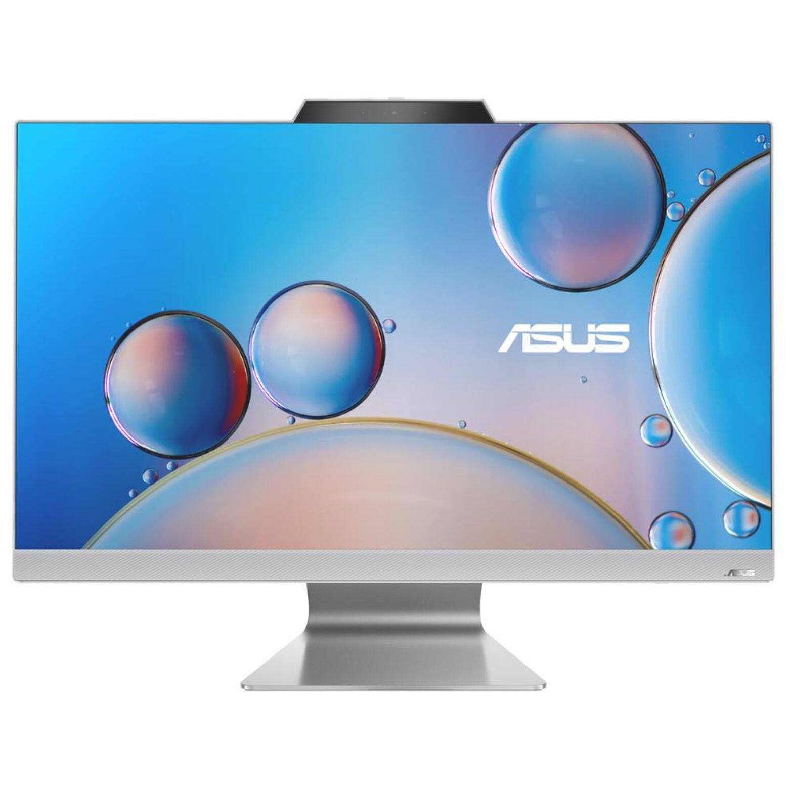 Alt View 1. ASUS - M3702WFA 27" FHD AMD Ryzen 5 7520U 2.8 GHz 16GB RAM 512GB SSD AMD Radeon 610M Windows 11 Home All-in-One Desktop - White.
