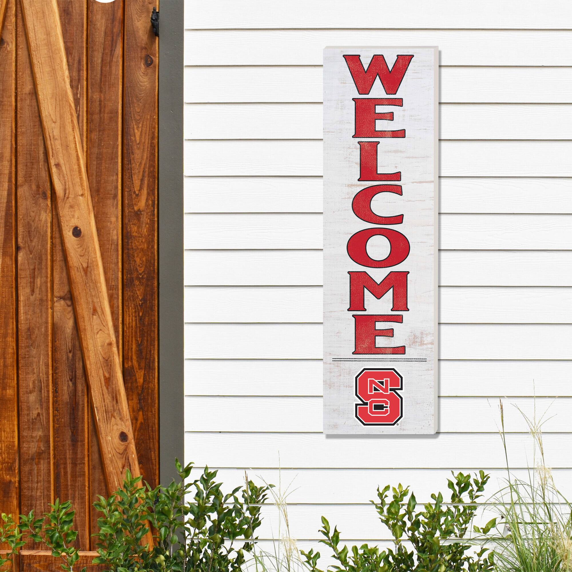 Alt View 1. Jardine - NC State Wolfpack 10'' x 35'' Indoor/Outdoor Welcome Sign - Red.