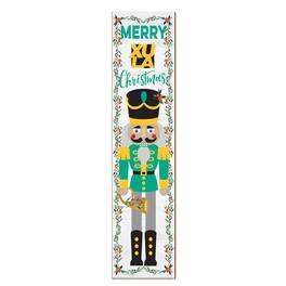 Jardine - Xavier University of Louisiana Gold Rush 11" x 46" Nutcracker Holiday Leaner Sign - White