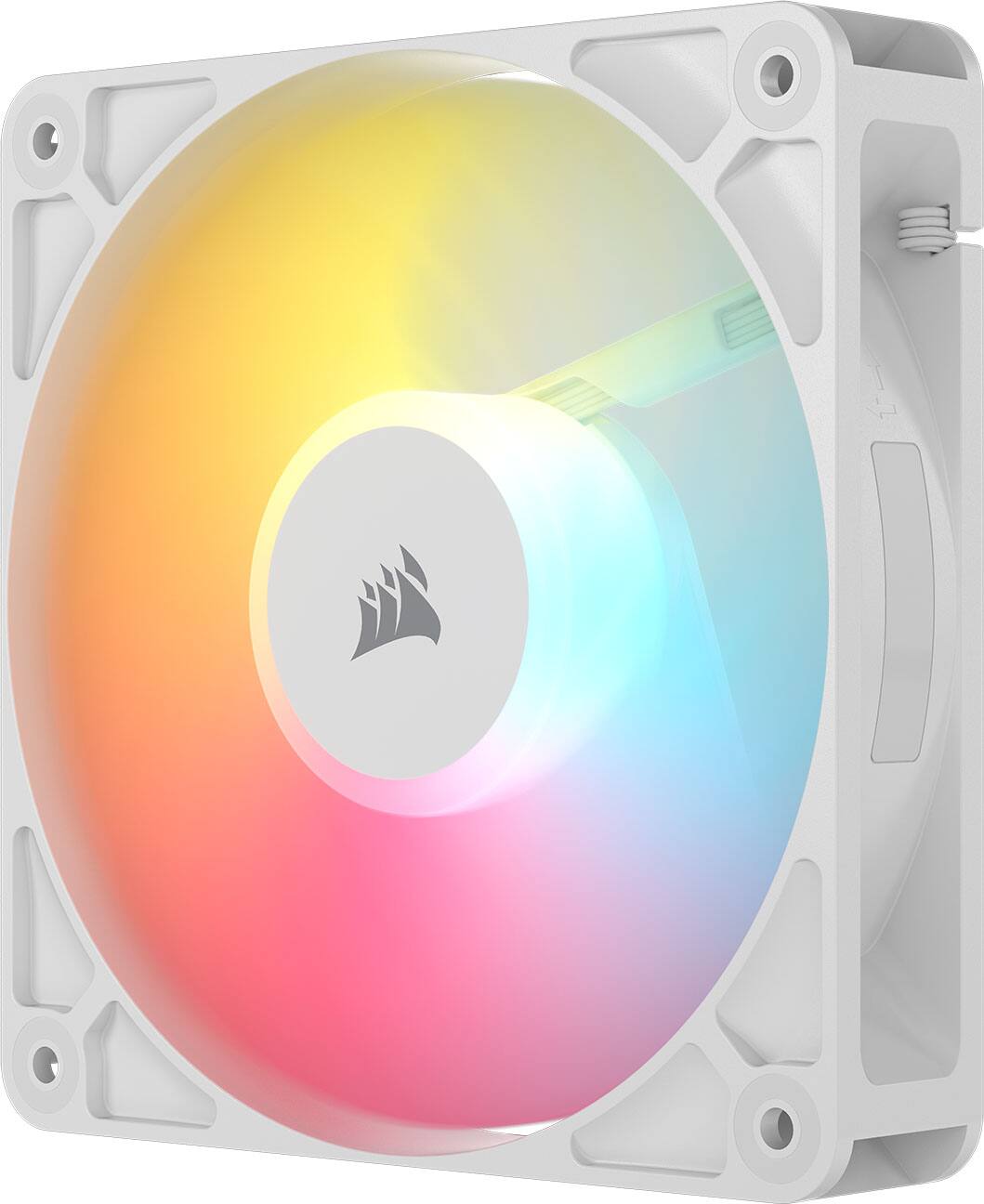 Alt View 7. CORSAIR - RS120-R ARGB 120mm PWM Fans (3-pack) - White.