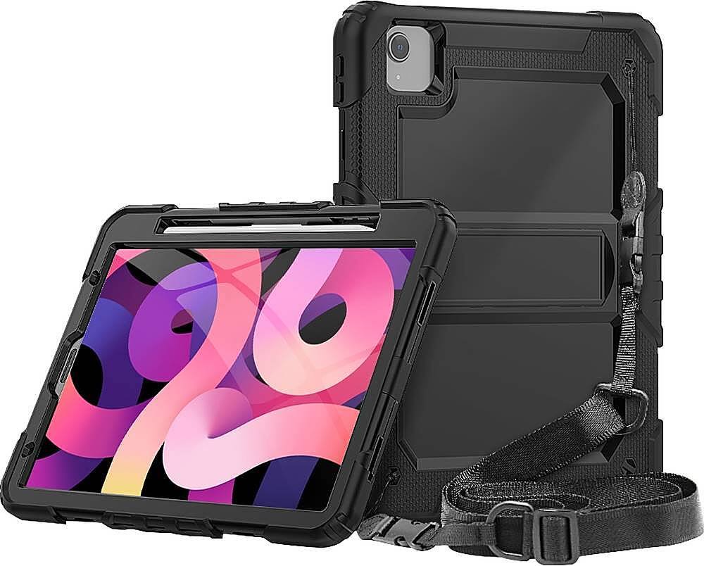 Alt View 13. SaharaCase - Raider Series Heavy Duty Defense Case for Apple iPad Air 10.9" (4th and 5th Gen) and iPad Air 11" (M2 2024 and M3 2025) - Black.