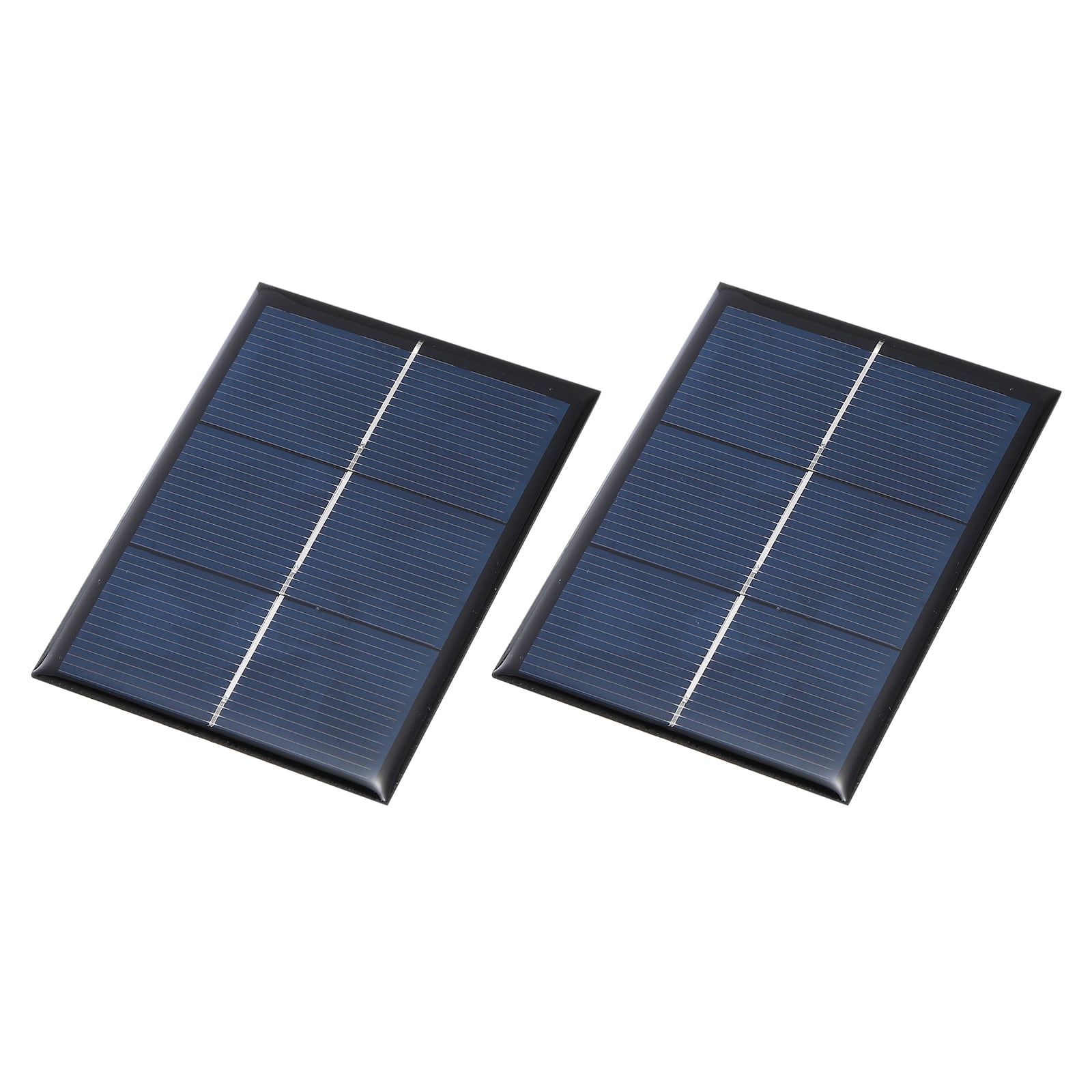 Unique Bargains - 2pcs 1.5V 0.45W 300mA Mini Solar Panels, Small Solar PV Cells for DIY Electric Toy Materials Kits - Black