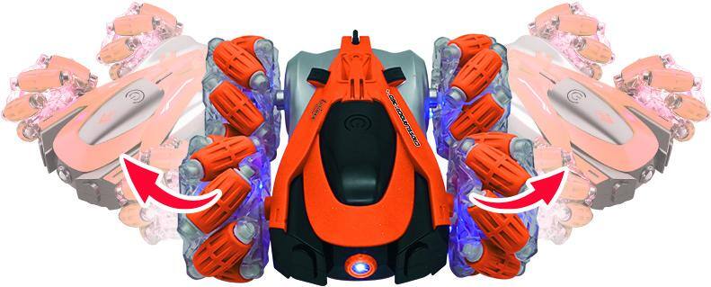 Alt View 4. Lexibook - Crosslander 360+ Rechargeable RC Stunt Car with Lights.