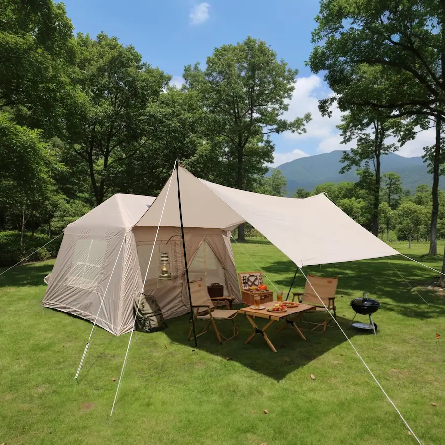 Comp Window Setup Anysun 5.72m² Inflatable Camping Tent – Easy Setup, 4‑Season Windproof ...
