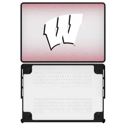Front. Keyscaper - Wisconsin Badgers Linen MacBook Case - Pro 16 in - Multicolor.