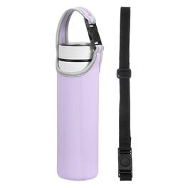 Unique Bargains - 2pcs Neoprene Water Bottle Sleeve, 15.5-20oz Insulated Carrier Bag with 2 Straps for Travel - Purple