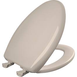 BEMIS - Elongated Plastic Toilet Seat with STA-TITE Seat Fastening System, EasyClean and WhisperClose Hinge - Blush