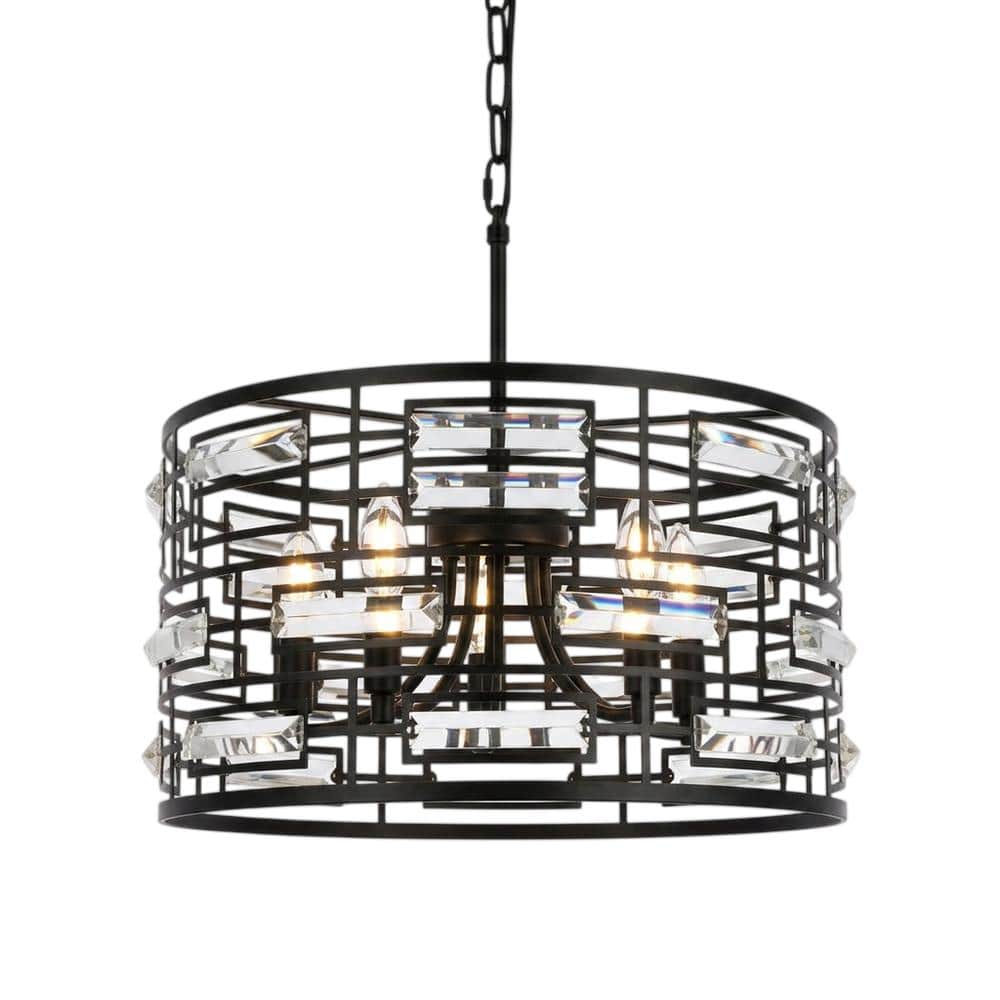 Elegant Lighting - Kennedy 18.5 inch pendant in - Black price history on PriceWatchPro