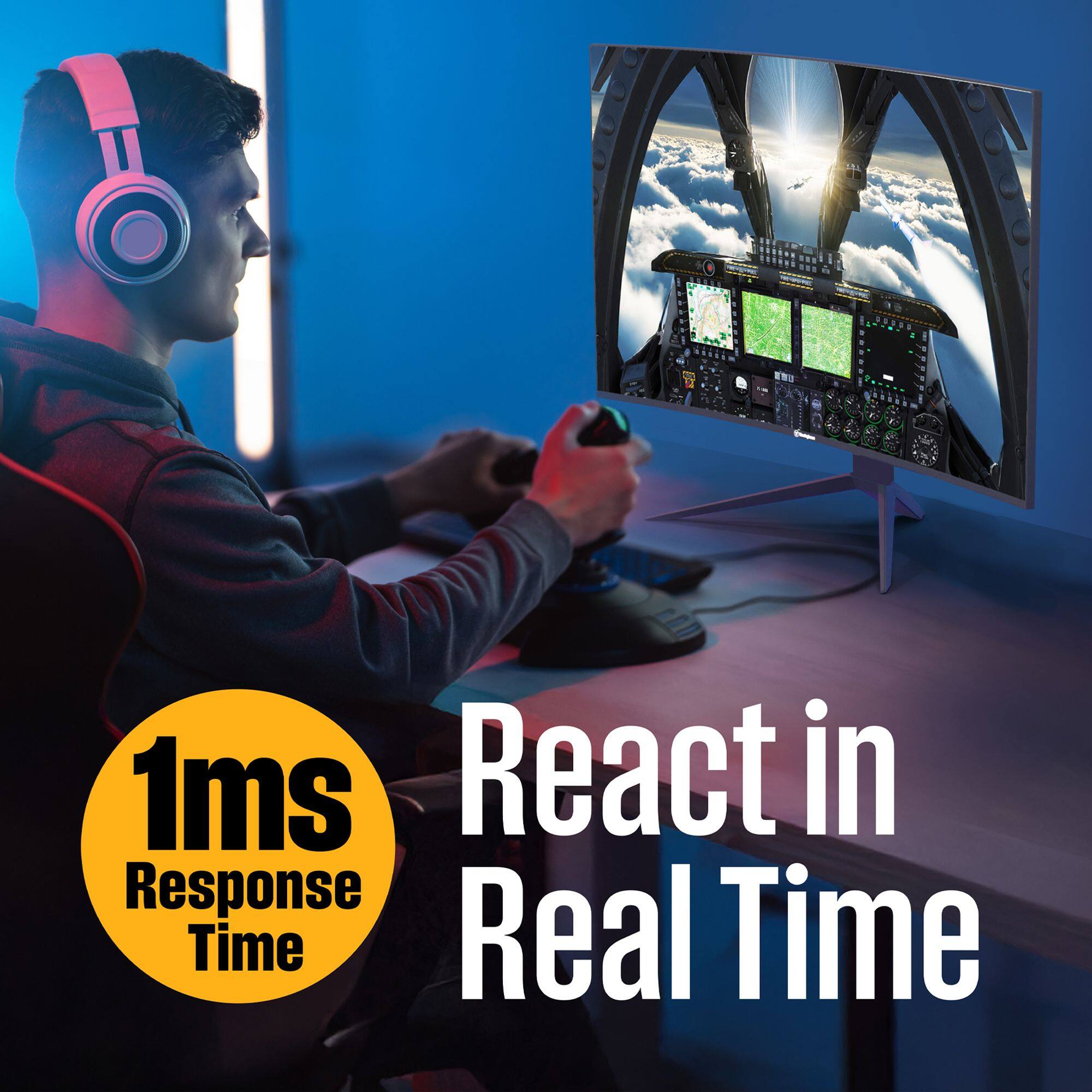 1ms React in Response Time Real Time