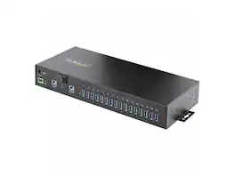 StarTech.com - StarTech 16-Port Industrial USB 5Gbps Hub with Power - Mountable - Terminal Block - Dual-Host (S5G16AINDS-USB-A-HUB)