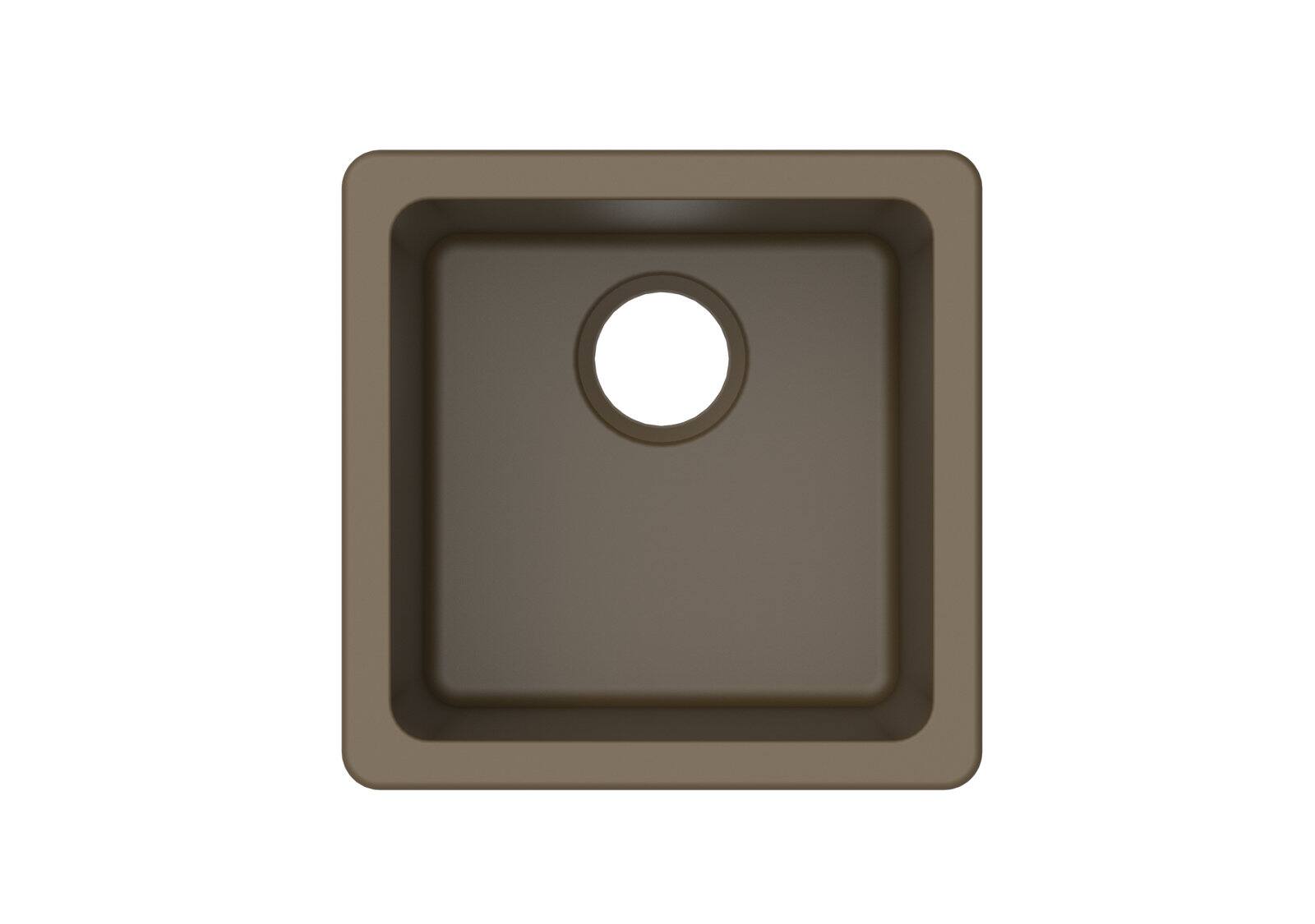 Alt View 2. Winpro - Winpro Granite Composite 17 in. Dual Mount Bar Sink in Mocha - Mocha.