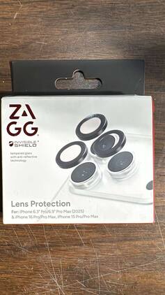 ZAGG - ZLP-17 Pro/17 PMX (6.3"" Pro/ 6.9 Pro Max (2025)) Lens Protection - Clear Black