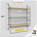 ADJUSTABLE WALL SHELF DIMENSIONS
- Width: 23.62"
- Depth: 6"
- Height: 25"
- Towel Rack: 19.5"
Screwdriver or drill required for installation