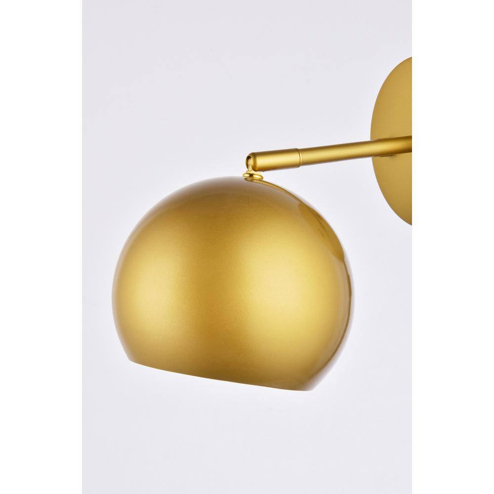 Back. Living District - Othello 1 light brass wall sconce - Brass.