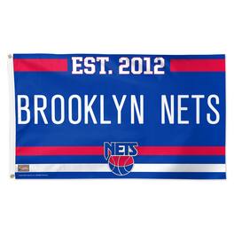 WinCraft - Brooklyn Nets 3' x 5' Single-Sided Franchise Establishment Deluxe Flag - Multicolor