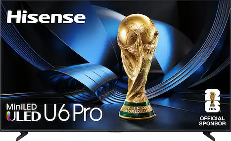 Hisense - 65" Class U6 Pro MiniLED QLED UHD 4K HDR Glare-Free Smart Fire TV with Alexa+ (2026)