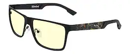 GUNNAR - Gaming Glasses - Call of Duty UAV Edition, Topo, Amber Lens - Blue Light Blocking, Relieve Dry Eye, Anti Glare - Onyx Topo