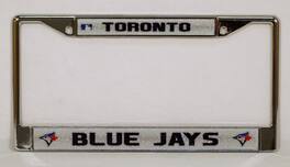 Rico Industries - Toronto Blue Jays Standard Size Chrome License Plate Frame - It Sparkles - Multi