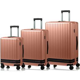 Champs - Fresh II 3-Piece Hardside Luggage Set - Pink
