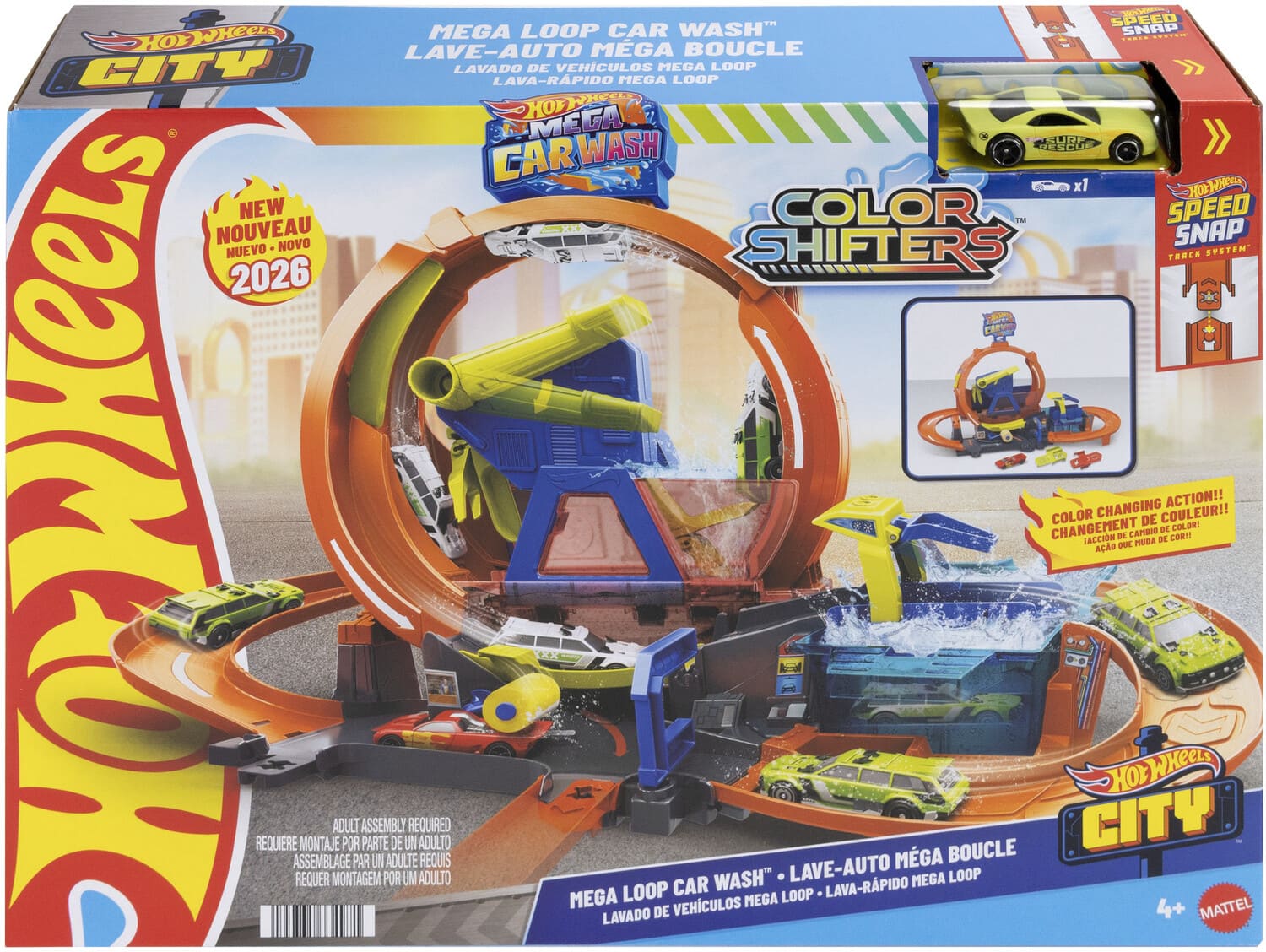 Mattel - Hot Wheels City Mega Loop Car Wash - COLLECTIBLES - Multicolor price history on PriceWatchPro