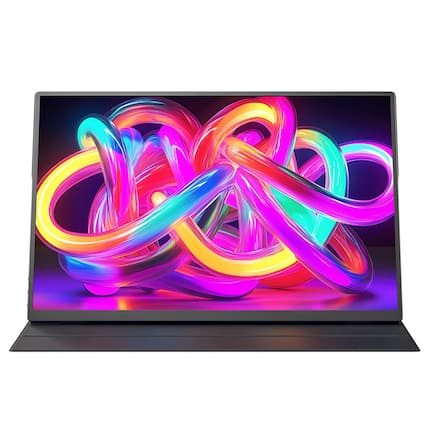 Front. Mobile Pixels - Mobile Pixels Fold 2.5K 16" LCD Portable Monitor (HDMI, USB) - Black.