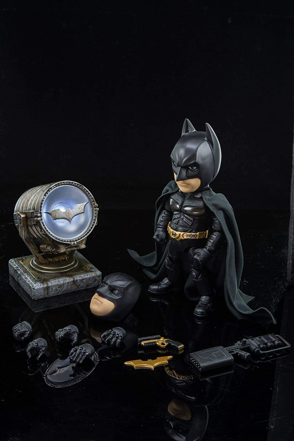 Alt View 1. DC Universe - DC Comics Hybrid Metal Figuration Action Figure | Dark Knight Rises Batman - Black.