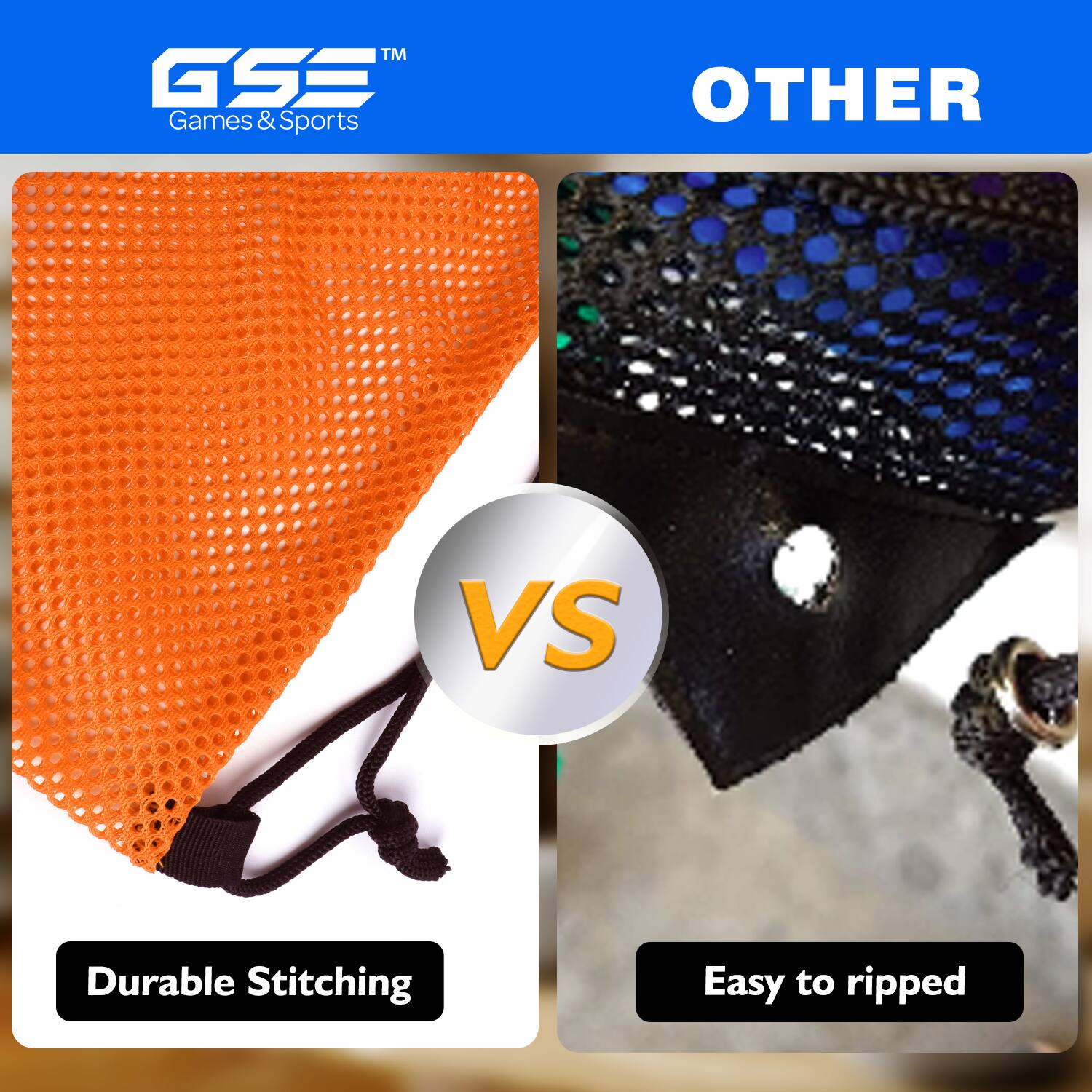 TM GSE Games & Sports OTHER VS Durable Stitching Easy to ripped