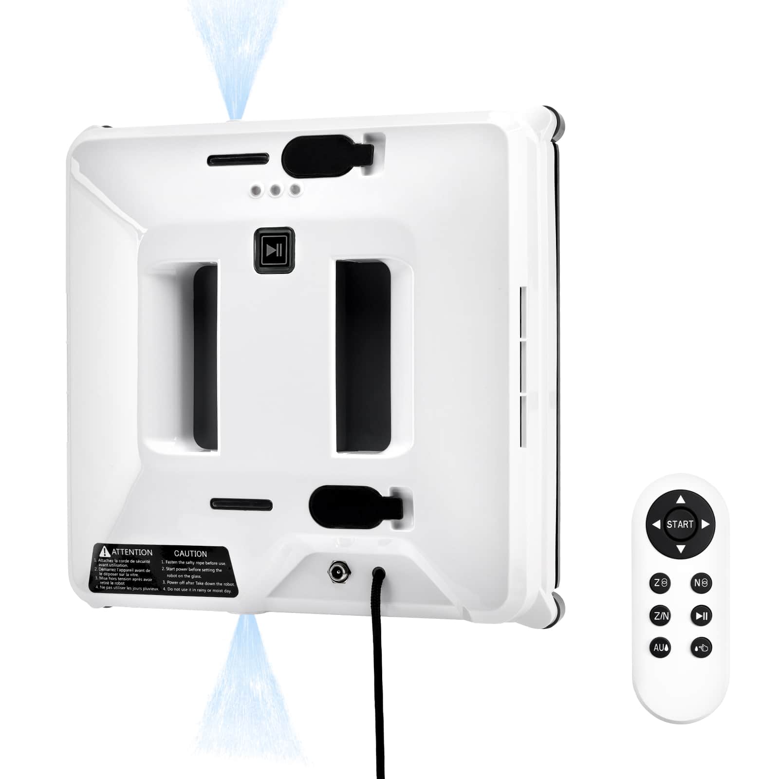 Topteng - 3000Pa Smart Window Cleaning Robot -Intelligent Path Planning, 3 Auto Modes, 60ml Tank, Ultrasonic Spray, Edge Detection