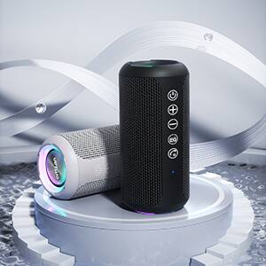 Alt View 7. Ortizan - Ortizan Portable Bluetooth Speaker，IPX7 Waterproof, TWS Stereo, 30H Playtime，Black - black.