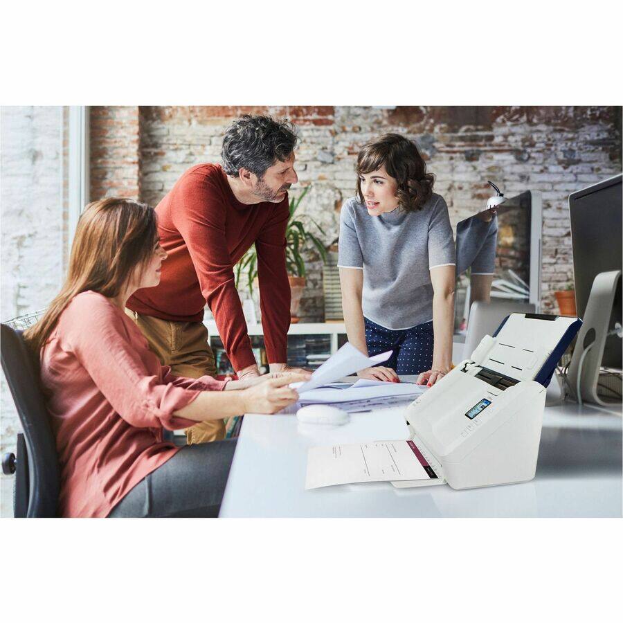 Alt View 1. Visioneer - Xerox XD35WN-U Flatbed Scanner - 600 dpi Optical - 48-bit Color - 16-bit Grayscale - 45 ppm (Mono) - 45 ppm (Color) - Color.
