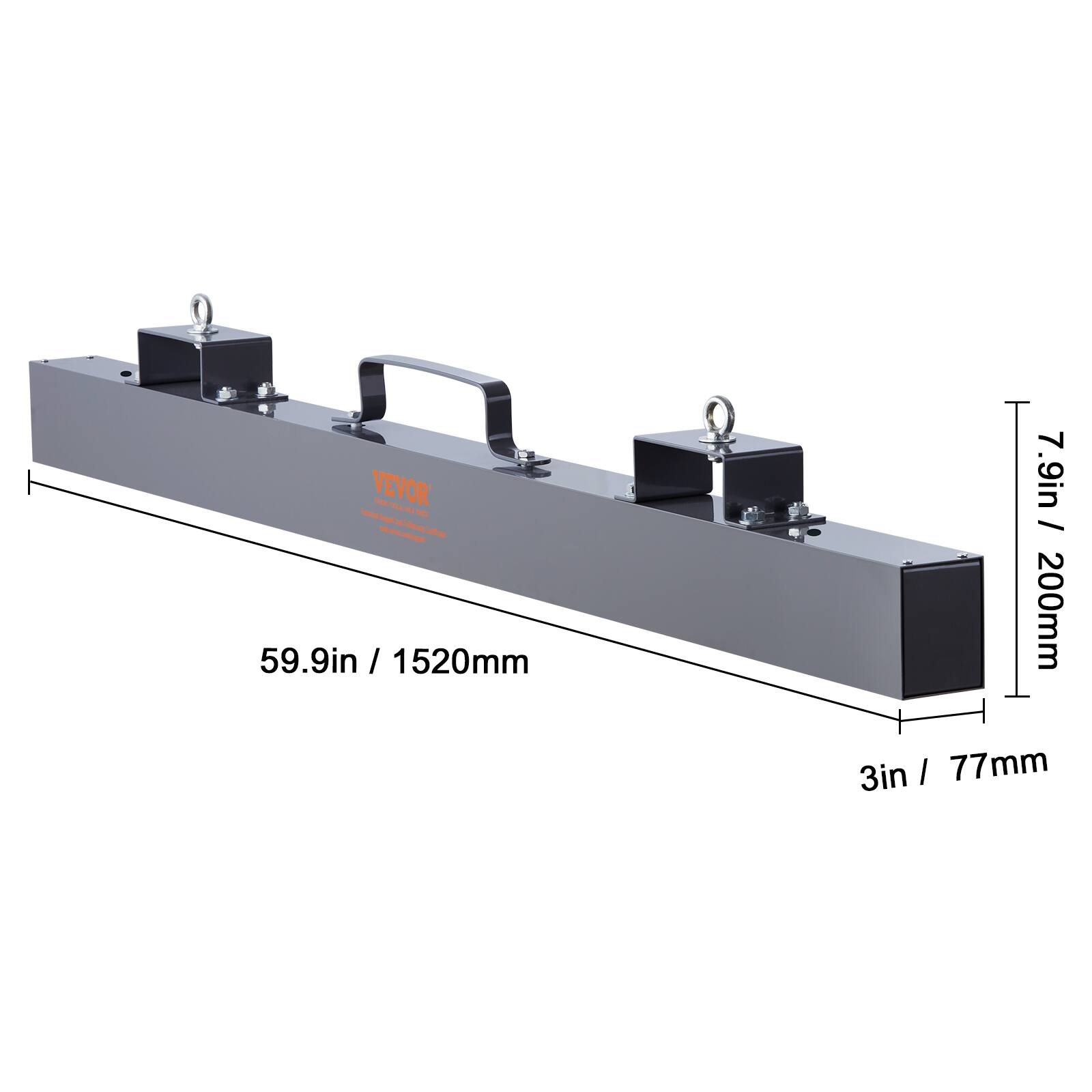 VEVOR - Seospratibn  
59.9in / 1520mm  
7.9in / 200mm  
3in / 77mm