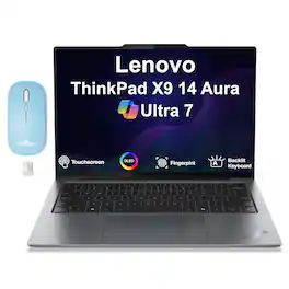 Lenovo - ThinkPad X9 14 Aura Edition Laptop 14.0 2.8K Display (Ultra 7-258V, 32GB, Win 11 Pro) w/Dockztorm Wireless Mouse - Thunder Grey