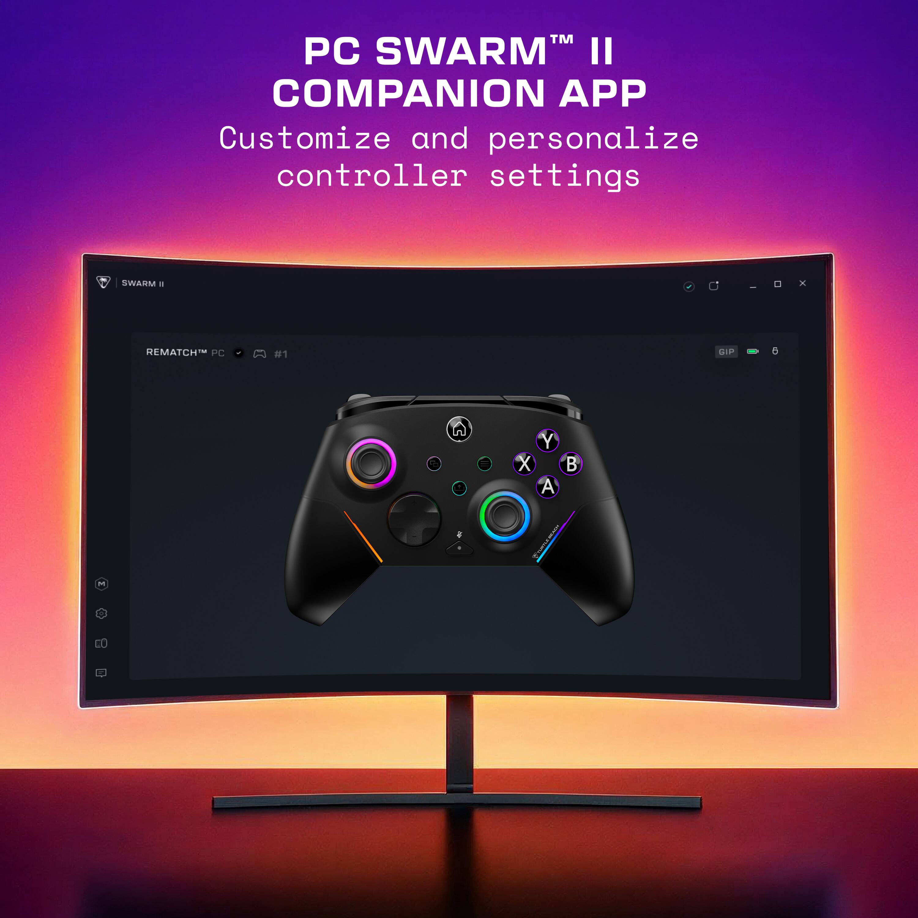 PC SWARM™ II  
COMPANION APP  
Customize and personalize controller settings