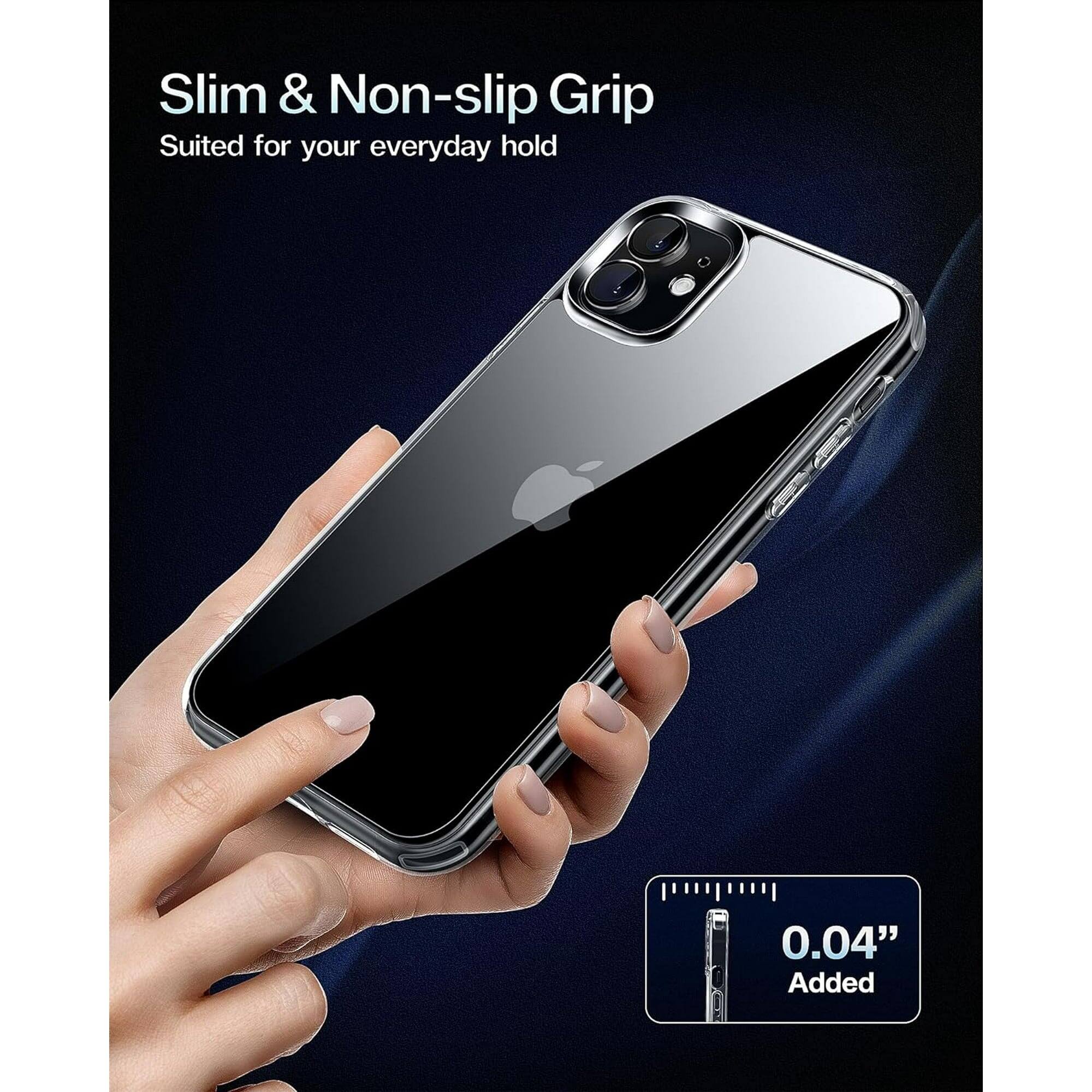 Slim & Non-slip Grip
Suited for your everyday hold
0.04" Added