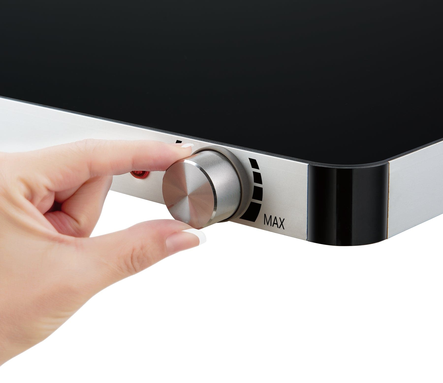 Alt View 3. Salton - Salton Hotray® XL Tempered Glass Warming Tray - Silver.