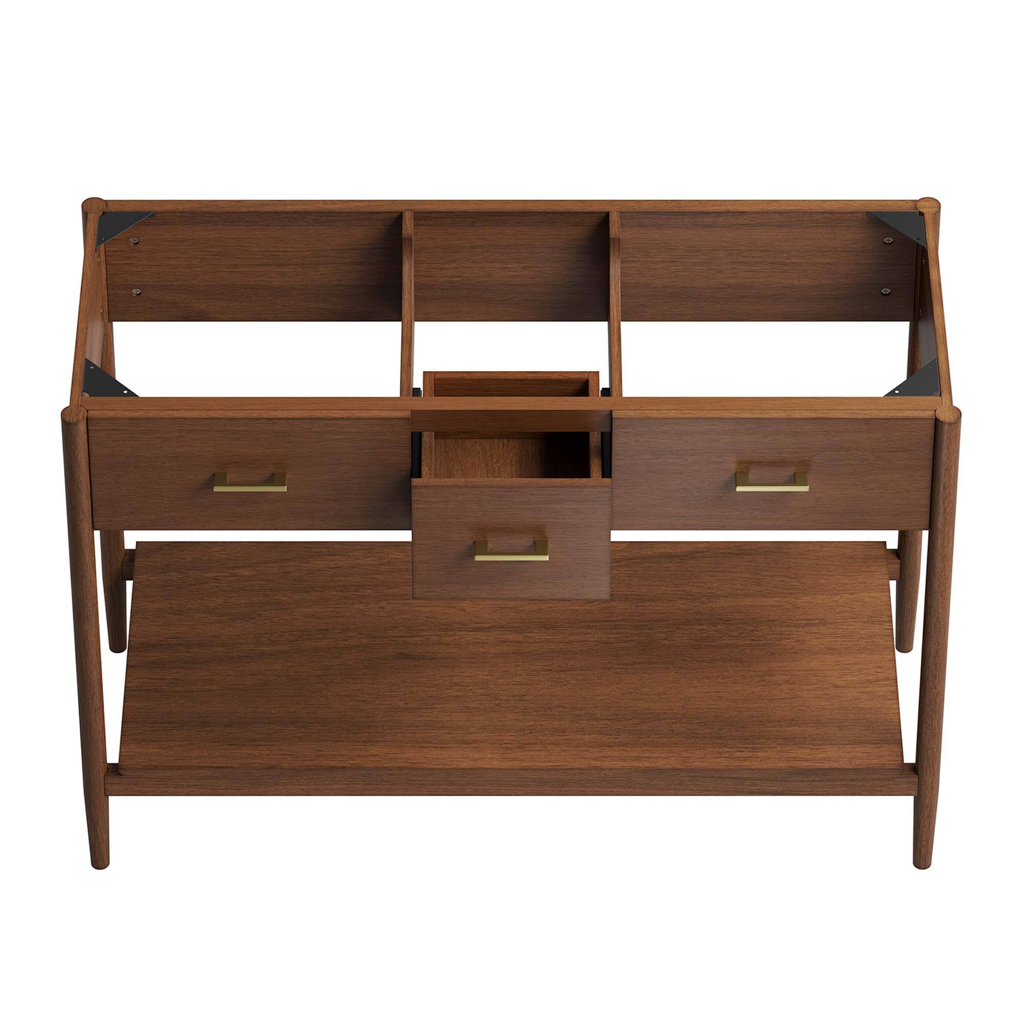 Alt View 4. Modway - Zaire Bathroom Cabinet Basin Not Included by Modway - Walnut.