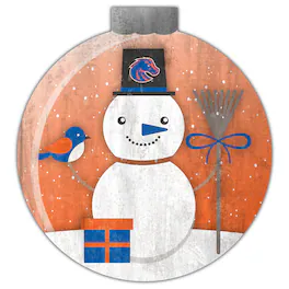Fan Creations - Boise State Broncos 12'' Snow Globe Wall Art - Multicolor