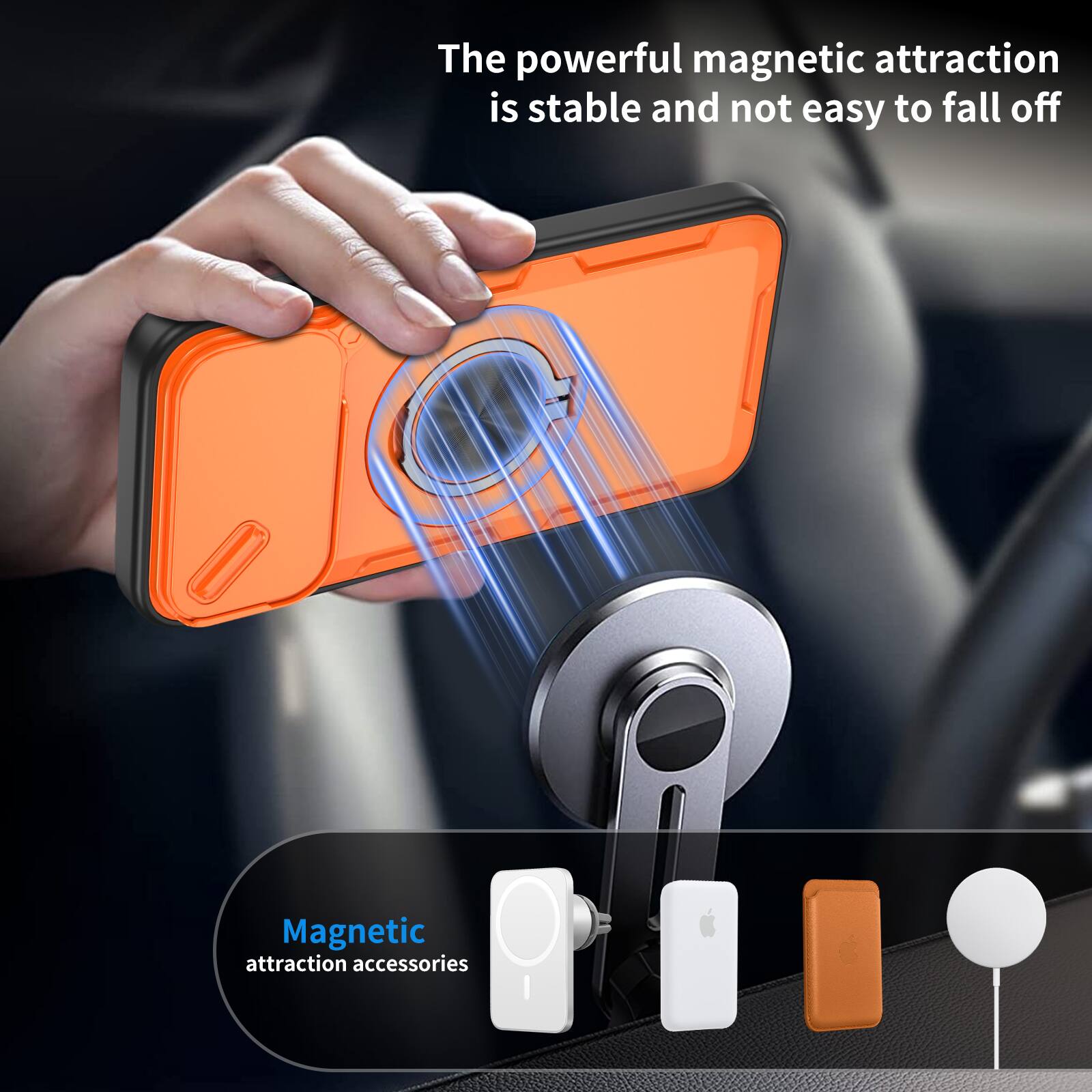 The powerful magnetic attraction is stable and not easy to fall off.

Magnetic attraction accessories