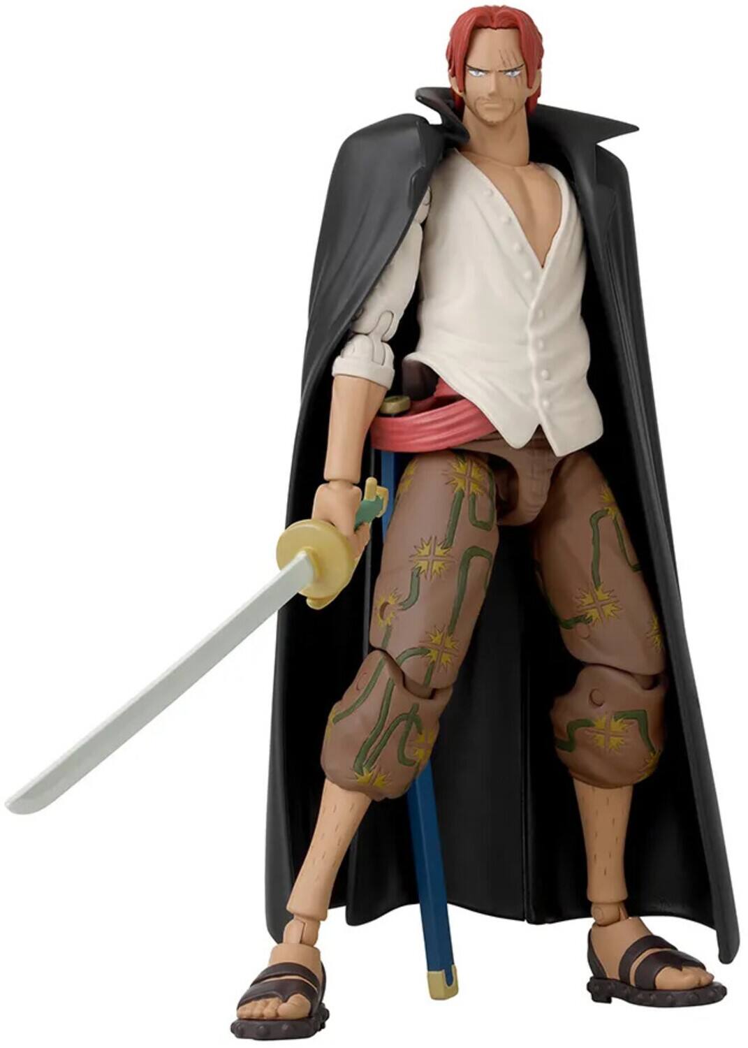 Alt View 4. Bandai - Bandai - One Piece - Anime Heroes - Shanks Action Figure   - Collectibles - Multicolor.