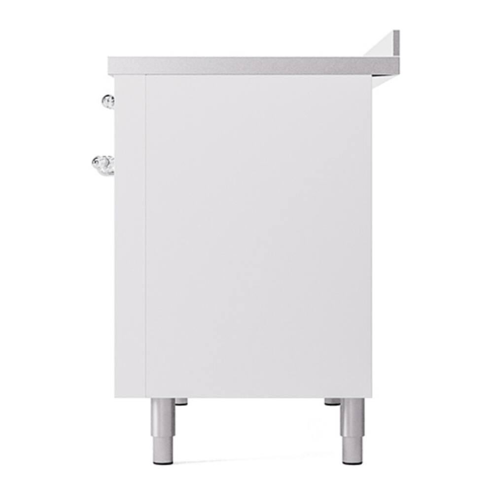 Alt View 9. ILVE - ILVE Nostalgie II 48 inch Induction Range with 6 Induction Elements (White) - White.