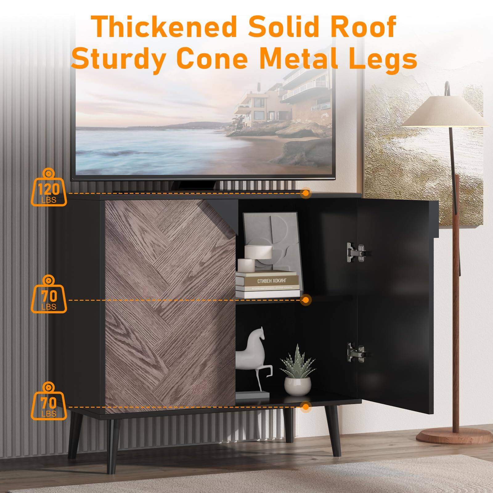 Thickened Solid Roof  
Sturdy Cone Metal Legs  

120 LBS  
70 LBS  
70 LBS