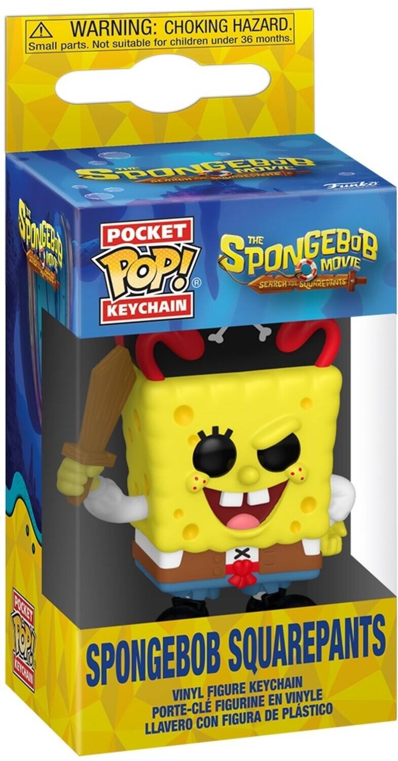 **WARNING: CHOKING HAZARD.**  
Small parts. Not suitable for children under 36 months.

**POCKET POP! KEYCHAIN**  
**THE SPONGEBOB MOVIE**  
**SEARCH FOR SQUAREPANTS**

**SPONGEBOB SQUAREPANTS**  
VINYL FIGURE KEYCHAIN  
PORTE-CLE FIGURINE EN VINYLE  
LLAVERO CON FIGURA DE PLÁSTICO