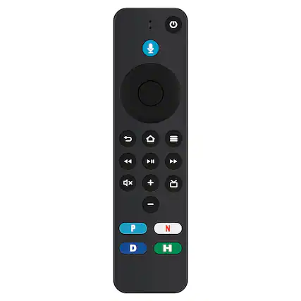 Front. VINABTY - New L5B83G Replaced Remote Fits for fireTV Stick (2nd Gen, 3rd Gen, Lite, 4K), Fi reTV Cube (1st Gen & 2nd Gen) - Black.