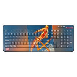 Keyscaper - Marvel Cover Art Wireless USB Keyboard - Human Torch